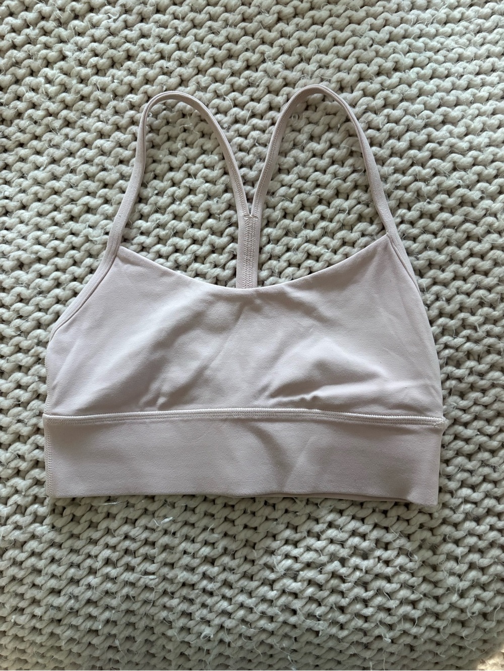 lululemon athletica Flow Y Longline Sports Bra - Light Blush